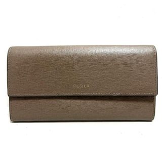 フルラ(Furla)のFURLA(フルラ) 長財布美品  - グレーベージュ レザー(財布)