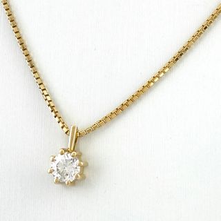 ダイヤモンド デザインネックレス K18 【中古】(ネックレス)