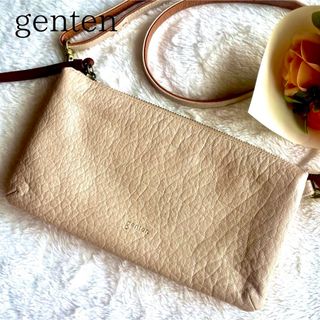 genten - 【未使用級】現行 genten ゲンテン タスカ ショルダーバッグ ウォレット