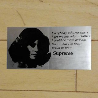 Supreme - SUPREME GRAY MEAN STICKER