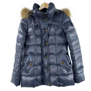 Burberry Blue Label(バーバリーブルーレーベル) ダウンジャケット サイズ38 M レディース美品  - ネイビー 長袖/冬