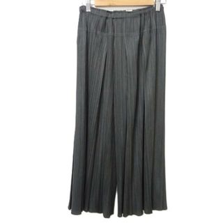 PLEATS PLEASE ISSEY MIYAKE - PLEATS PLEASE(プリーツプリーズ) パンツ サイズ2 M レディース美品  - ダークグレー フルレングス/プリーツ/ウエストゴム