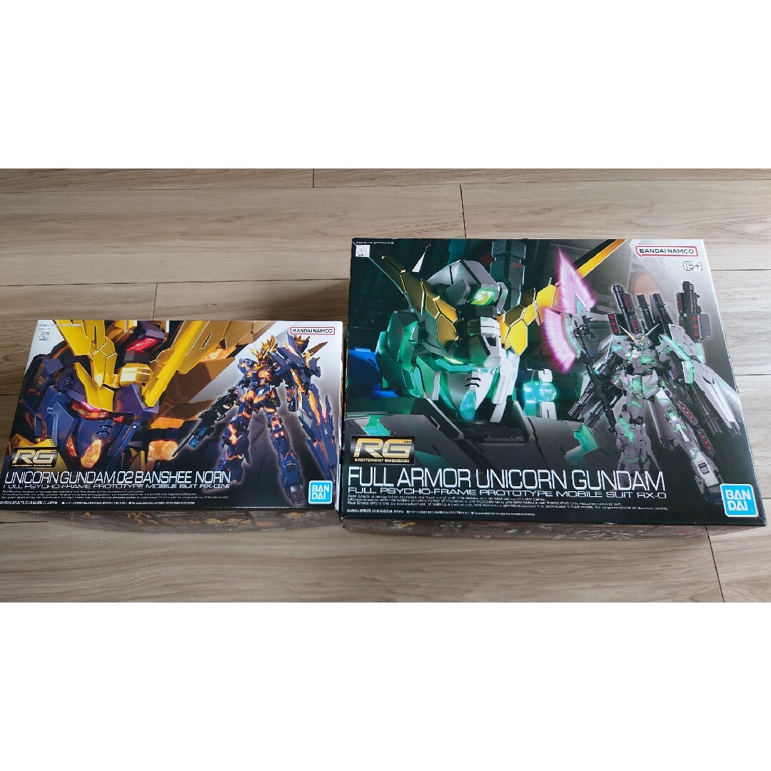 RGフルアーマー・ユニコーンガンダム RGバンシィ・ノルン未組立 RGフルアーマー・ユニコーンガンダム RGバンシィ・ノルン未組立