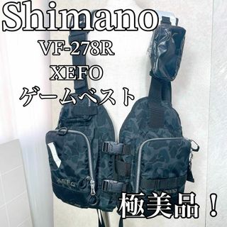 シマノ(SHIMANO)の極美品！シマノ 　VF-278R　XEFO ゲームベスト　フリー　ブラック(ウエア)