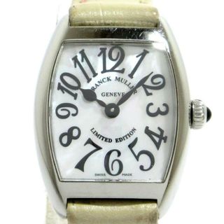 フランクミュラー(FRANCK MULLER)のFRANCK MULLER(フランクミュラー) 腕時計 トノウ カーベックス インターミディエ 2252QZMOP レディース SS/シェル文字盤/革ベルト ホワイトシェル(腕時計)