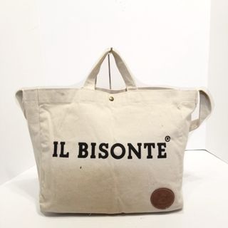 IL BISONTE - IL BISONTE(イルビゾンテ) ショルダーバッグ - アイボリー 2way キャンバス