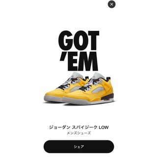 ジョーダン(Jordan Brand（NIKE）)のNike Jordan Spizike Low Varsity Maize(スニーカー)