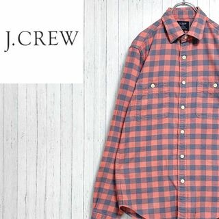 J.Crew - ジェイクルー　ネルシャツ　長袖　チェック柄　ダブルポケット　ボタン　S
