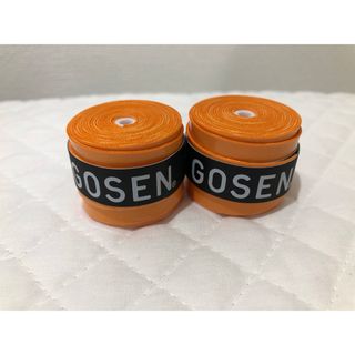 ゴーセン(GOSEN)のGOSEN グリップテープ 2個★迅速発送 オレンジゴーセン マイバチ色変更可(その他)