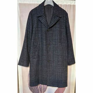 ポールスミス(Paul Smith)のポールスミス グレンチェック ツイード バイカラー チェスターコート 日本製(チェスターコート)