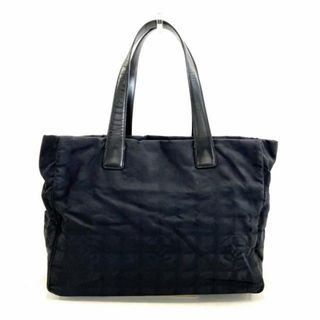 シャネル(CHANEL)のCHANEL(シャネル) トートバッグ レディース ニュートラベルライントートMM A15991 黒 ナイロンジャガード×レザー(トートバッグ)