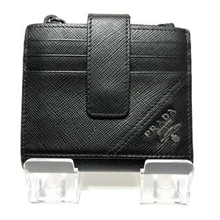 プラダ(PRADA)のPRADA(プラダ) 2つ折り財布 - 2MC066 黒 サフィアーノ(財布)