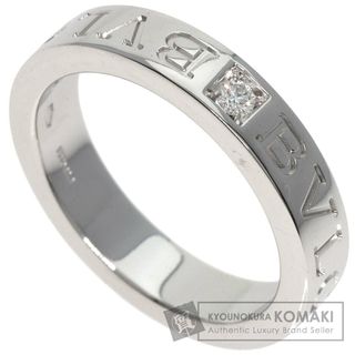 ブルガリ(BVLGARI)のBVLGARI ダブルロゴ 1P ダイヤモンド リング・指輪 K18WG レディース(リング(指輪))