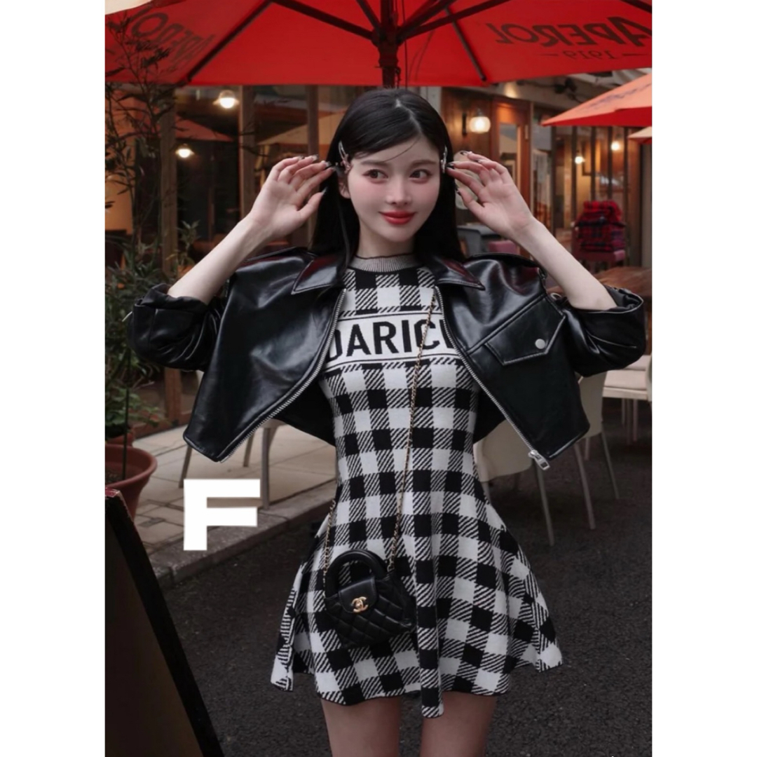 Darich♡新品ギンガムチェックフレアミニワンピース【F】 Darich♡新品ギンガムチェックフレアミニワンピース【F】