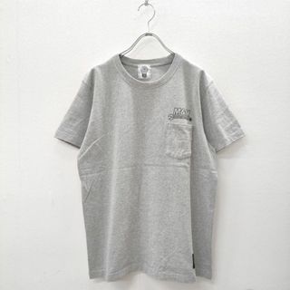 エムアンドエム(M&M)のM&M PRINT S/S T-SHIRT POCKET サイズM 半袖Ｔシャツ カットソー グレー メンズ エムアンドエム【中古】4-0512S☆(Tシャツ/カットソー(半袖/袖なし))