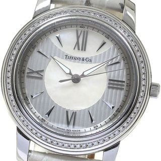 ティファニー(Tiffany & Co.)のティファニー TIFFANY&Co. Z0046.17.10B91A40A マークラウンド ダイヤベゼル クォーツ レディース _816327(腕時計)