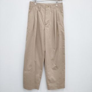 AURALEE - AURALEE 新品 SUPER FINE WOOL COTTON TWILL SLACKS A22AS02CW 定価37400円 パンツ ベージュ メンズ オーラリー【中古】4-0512M♪