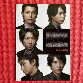 アラシ(嵐)の嵐　auのパンフレット　非売品　松本潤　二宮和也　相葉雅紀　櫻井翔　大野智(アイドルグッズ)