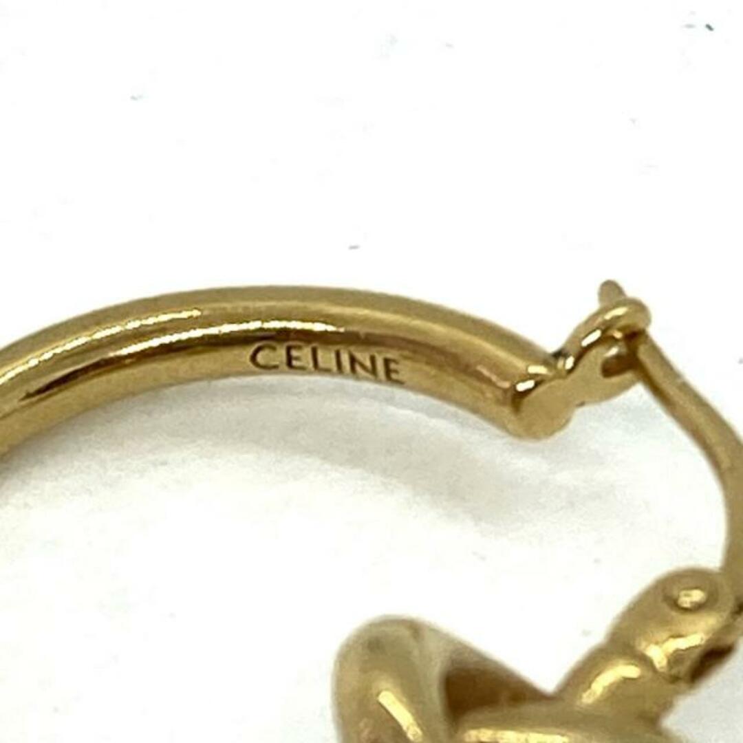 CELINE(セリーヌ) ピアス美品 - 金属素材 ゴールド フープ CELINE(セリーヌ) ピアス美品 - 金属素材 ゴールド フープ