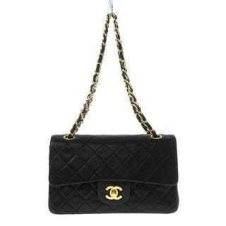 シャネル(CHANEL)のCHANEL(シャネル) ショルダーバッグ レディース ダブルフラップ マトラッセ 23 A01113 黒 ゴールド金具/チェーンショルダー ラムスキン (ショルダーバッグ)