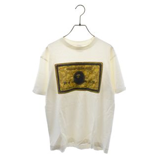 A BATHING APE - A BATHING APE アベイシングエイプ BABY MILO GOLD CARD TEE ベイビーマイロゴールドカード半袖カットソー 半袖Tシャツ ホワイト