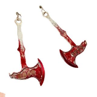 ピアス　レディース　ハロウィン　ホラー　斧　パーティ　アクセサリー(ピアス)