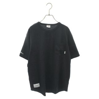 W)taps - WTAPS ダブルタップス ショルダープリント 半袖Tシャツ カットソー 181ATDT-CSM03 ブラック