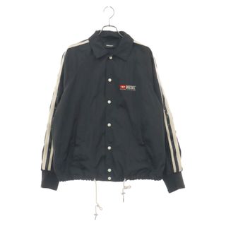 ディーゼル(DIESEL)のDIESEL ディーゼル LOGO COACH JACKET ロゴ刺繍 コーチジャケット ブラック(フライトジャケット)