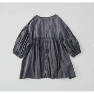 ネストローブ(nest Robe)の【タグ付き】nest Robe / カラミ織り天然染め ドッキングブラウス(シャツ/ブラウス(長袖/七分))