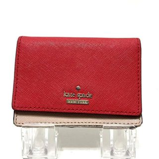 ケイトスペードニューヨーク(kate spade new york)のKate spade(ケイトスペード) コインケース - PWRU5096 レッドライトピンク キーリング付き/パスケース付き レザー(コインケース)