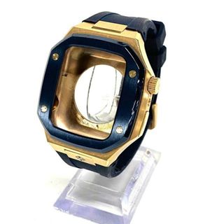 GOLDEN CONCEPT(ゴールデンコンセプト) 小物 40MM APPLE WATCH CASE SP-40 ゴールド×ネイビー アップルウォッチケース 金属素材×ラバー(その他)