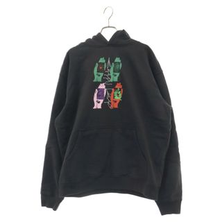 BRAIN-DEAD ブレインデッド THROWING HANDS HOODED SWEATSHIRT ハンドプリント フーディ スウェット プルオーバーパーカー ブラック(パーカー)