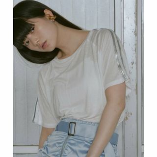 パルグループアウトレット(PAL GROUP OUTLET)の【ホワイトその他1】【RAY CASSIN】シアーラインTシャツ(カットソー(長袖/七分))