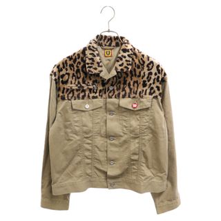 ヒューマンメイド(HUMAN MADE)のHUMAN MADE ヒューマンメイド 24SS LEOPARD DENIM WORK JACKET レオパード デニムジャケット ベージュ HM27JK019(フライトジャケット)