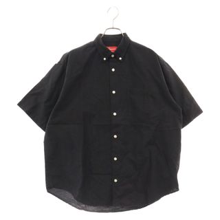 シュプリーム(Supreme)のSUPREME シュプリーム 23SS Loose Fit S/S Dxford Shirt クラシックロゴ ルーズフィット オックスフォード 半袖シャツ ブラック(シャツ)