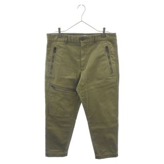 モンクレール(MONCLER)のMONCLER モンクレール Cotton Jeans Trousers I20912A00011 カーキ コットン パンツ ワッペンロゴ(その他)