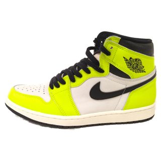 ナイキ(NIKE)のNIKE ナイキ AIR JORDAN1 HIGH OG VOLT エアジョーダン1 ボルト ハイスニーカー イエロー US9.5/27.5cm 555088-702(スニーカー)