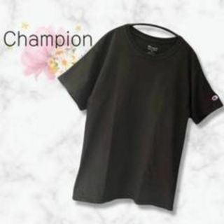 Champion - 【チャンピオン】 tシャツ　半袖　ブラック  無地 　ワンポイント　シンプル　M