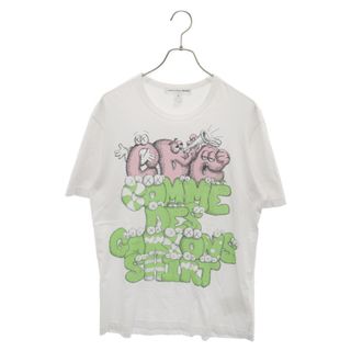 コムデギャルソン(COMME des GARCONS)のCOMME des GARCONS SHIRT コムデギャルソンシャツ ×KAWS ギャルソンシャツ カウズ 半袖 プリントTシャツ FH-T004 ホワイト(Tシャツ/カットソー(半袖/袖なし))