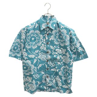 KAHALA カハラ DUKES PAR BF SHIRT デュークス パー 総柄 ハワイアンシャツ 半袖シャツ 3036R 5691 ライトブルー/ホワイト(シャツ)