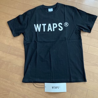 ダブルタップス(W)taps)のWTAPS Tシャツ　サイズ02M ロゴT WTVUA 黒(Tシャツ/カットソー(半袖/袖なし))