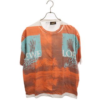 LOEWE - LOEWE ロエベ TROPICAL HANDS PRINT T-SHIRT H616Y22X37 トロピカルハンド 総柄半袖Tシャツ オレンジ