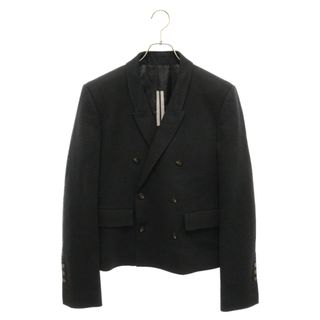 リックオウエンス(Rick Owens)のRick Owens リックオウエンス 20AW Double Flannel Blazer ウールダブルテーラードジャケット RU20F3734-WCF ブラック(テーラードジャケット)