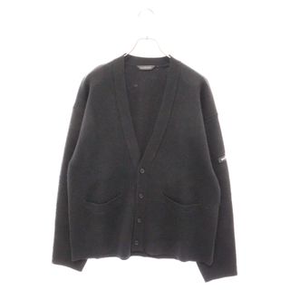 バレンシアガ(Balenciaga)のBALENCIAGA バレンシアガ Double Face Knitted Cardigan ワンポイント ニットカーディガン ブラック 771668 T1675(カーディガン)