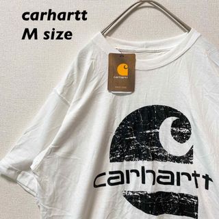 カーハート(carhartt)の日本未発売【新品タグ付き】カーハート　半袖Tシャツ　ビッグプリント　白色　M(Tシャツ/カットソー(半袖/袖なし))