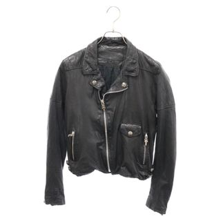 クロムハーツ(Chrome Hearts)のCHROME HEARTS クロムハーツ CRETIN LTHR クリティンレザー キルティングデザインライダースレザージャケット ブラック レディース(ライダースジャケット)