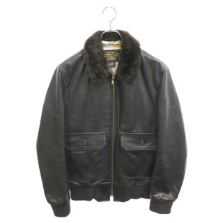 シュプリーム(Supreme)のSUPREME シュプリーム 12SS ×Schott Leather Flight Jacket Type A-2 ショット レザー フライト ジャケット ダークブラウン(フライトジャケット)