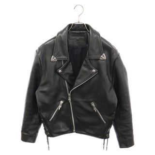 クロムハーツ(Chrome Hearts)のCHROME HEARTS クロムハーツ OLD BASIC MOTO ベーシックモト ダブル レザー ライダースジャケット ブラック(ライダースジャケット)