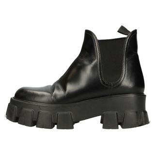 PRADA - PRADA プラダ Monolith Chelsea Boot モノリス シェルシーブーツ サイドゴア レディース 1T725L ブラック