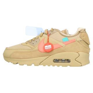 ナイキ(NIKE)のNIKE ナイキ ×OFF WHITE THE 10 NIKE AIR MAX 90 AA7293-200 オフホワイト エアマックス90 ローカットスニーカー ベージュ US8.5/26.5cm(スニーカー)